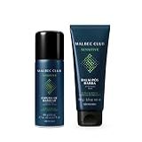 Kit Malbec Club Sensitive  Espuma De Barbear 190g   Balm Pós Barba 100g