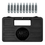 Kit Maleta Case Transporte C 10 Cilindros Co2 Crosman 12g