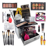 Kit Maleta De Maquiagem Completa Ruby Cisne Glamourosa Linda