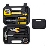 Kit Maleta Ferramenta 8 Peças Phillips Fenda Alicate Martelo