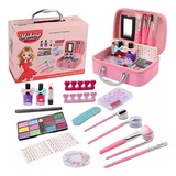 Kit Maleta Maquiagem Infantil Completa Menina E Kit Manicure
