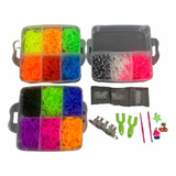 Kit Maleta Tear 5000 Elásticos Loom Band Pulseira Original