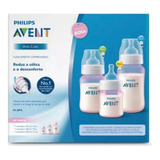 Kit Mamadeira Avent Anti Colic Rosa 125 260 330ml