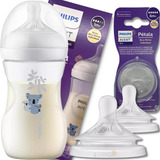 Kit Mamadeira Philips Avent Pétala 260 Ml 1m 2 Bicos 6m