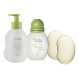 Kit Mamãe E Bebê Natura 3 Itens Colônia sabonete5 hidratante