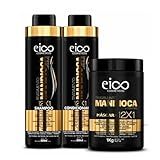 Kit Mandioca Shampoo E Condicionador 800ml Eico Máscara Hidratação 1Kg