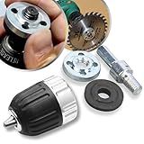 Kit Mandril Aperto Rápido 1 2 X 1 10mm 3 8 Haste Eixo Suporte Adaptador Universal Disco De Corte Desbaste Rebolo Lixa Para Furadeira Parafusadeira Furo 16 20 22mm