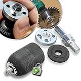 Kit Mandril Aperto Rápido 1 2 X 2 13mm Lock Haste Eixo Suporte Adaptador Universal Disco De Corte Desbaste Rebolo Lixa Para Furadeira Parafusadeira Furo 16 20 22mm