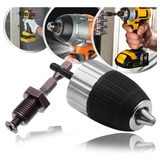 Kit Mandril Rápido 1 2 Haste Soquete Adaptador Furadeira 1 4