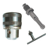 Kit Mandril Rosca 13l 1 2 X 20 1 Adaptador Sds plus