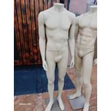 Kit Manequim Masculino Bombado Feminina Pose Preto Vitrini