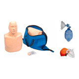 Kit Manequim Rcp Adulto E Infantil Mascara Pocket E Ambu