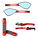 Kit Manete Manopla Retrovisor Honda Cb300 Stark Race