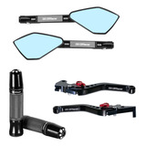 Kit Manete Off Racer Manopla Retrovisor Esportivo Nmax