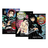 Kit Mangá Demon Slayer Kimetsu No Yaiba Vol 10 Ao Vol 12