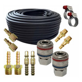 Kit Mangueira 1 4 Compressor Schulz C Engate Rapido 30 Mts
