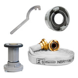 Kit Mangueira 20m Tipo 2 Adaptador Esguicho Regulável Chave