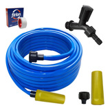 Kit Mangueira 25m Engate Esguicho Torneira Veda Rosca
