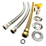 Kit Mangueira Aquecedor Rinnai Instalação Padrão 40cm