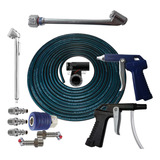 Kit Mangueira Ar 15m 1 4 C Bico Enche Calibrador Caminhão