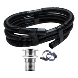 Kit Mangueira Bomba Porão Saida Agua Barco Lancha 3 4 Inox