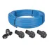 Kit Mangueira Copasa Sabesp Azul 250m +3 Adapt 20x1/2 + 1 Te