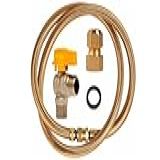 Kit Mangueira De Gás 1 0m Com Adaptador E Registro Esfera 1 2