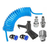 Kit Mangueira Espiral Ar 3 5 Mts 1 4 Bico Soprador