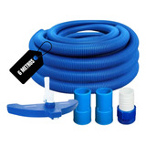 Kit Mangueira Mais Aspirador 3 Rodas Jumbo Ponteiras Piscina