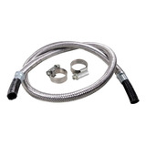 Kit Mangueira Malha Aço 5 00m 2 Abraçadeira Fogão Cooktop