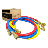 Kit Mangueira Manifold 1 5cm R401 R22 R404 R12 3 Peças