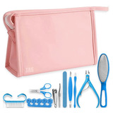 Kit Manicure Alicate Unha Lixa 10 Peças Necessaire Bolsa