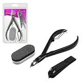 Kit Manicure Cortador De Unha Cutícula Lixa Alicate Profissional 3 Peças Linha Premium M5 Armarinhos