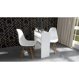 Kit Manicure Mesa 2 Cadeiras Charles Eames Eiffel