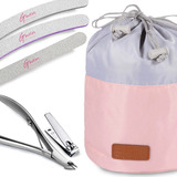 Kit Manicure Profissional Alicate De Unha Lixa Necessaire