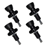 Kit Manipulo 4 Peças P  Grade Proteção Portão Pet Ajustável Cor Preto