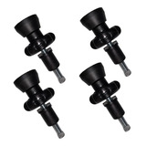 Kit Manipulo 4 Peças Para Cerca Grade portão Proteção Pet Cor Preto