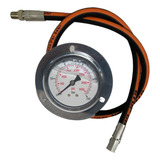 Kit Manometro 63mm C Flange Horizontal 1 4 Npt 0 250 Bar