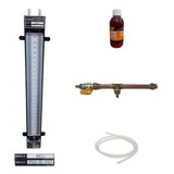 Kit Manômetro Coluna D água 250 0 250 Teste Rede De Gás