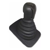 Kit Manopla Bola De Cambio Preta Coifa Sanfonada Gm Prisma