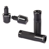 Kit Manopla Luva V2 Peso Smoke Stark Moto Honda Biz 125