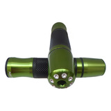 Kit Manoplas Pesos Longo Cônico Aluminio Rizoma Verde