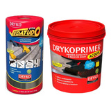 Kit Manta Asfáltica Aluminizada 30cm 10m Primer 1l Dryko