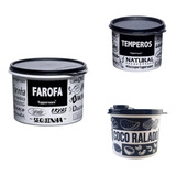 Kit Mantimentos Pb Farofa Tempero E Coco Ralado Tupperware