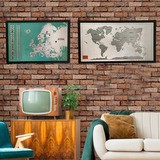 Kit Mapas De Raspar Raspadinha Mundo E Europa Scratch Map