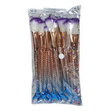 Kit Maquiagem 10 Pincéis Profissional Brinde Estojo Viagem