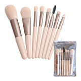 Kit Maquiagem 8 Pincéis Profissional Brinde Estojo Viagem