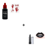 Kit Maquiagem Halloween Sangue Artificial