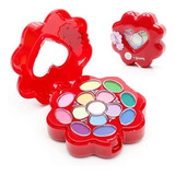 Kit Maquiagem Infantil Luisance Flowers Sombras Blush Batom