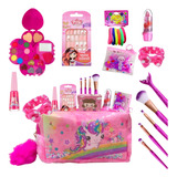 Kit Maquiagem Infantil Maleta Batom Sombra Esmalte